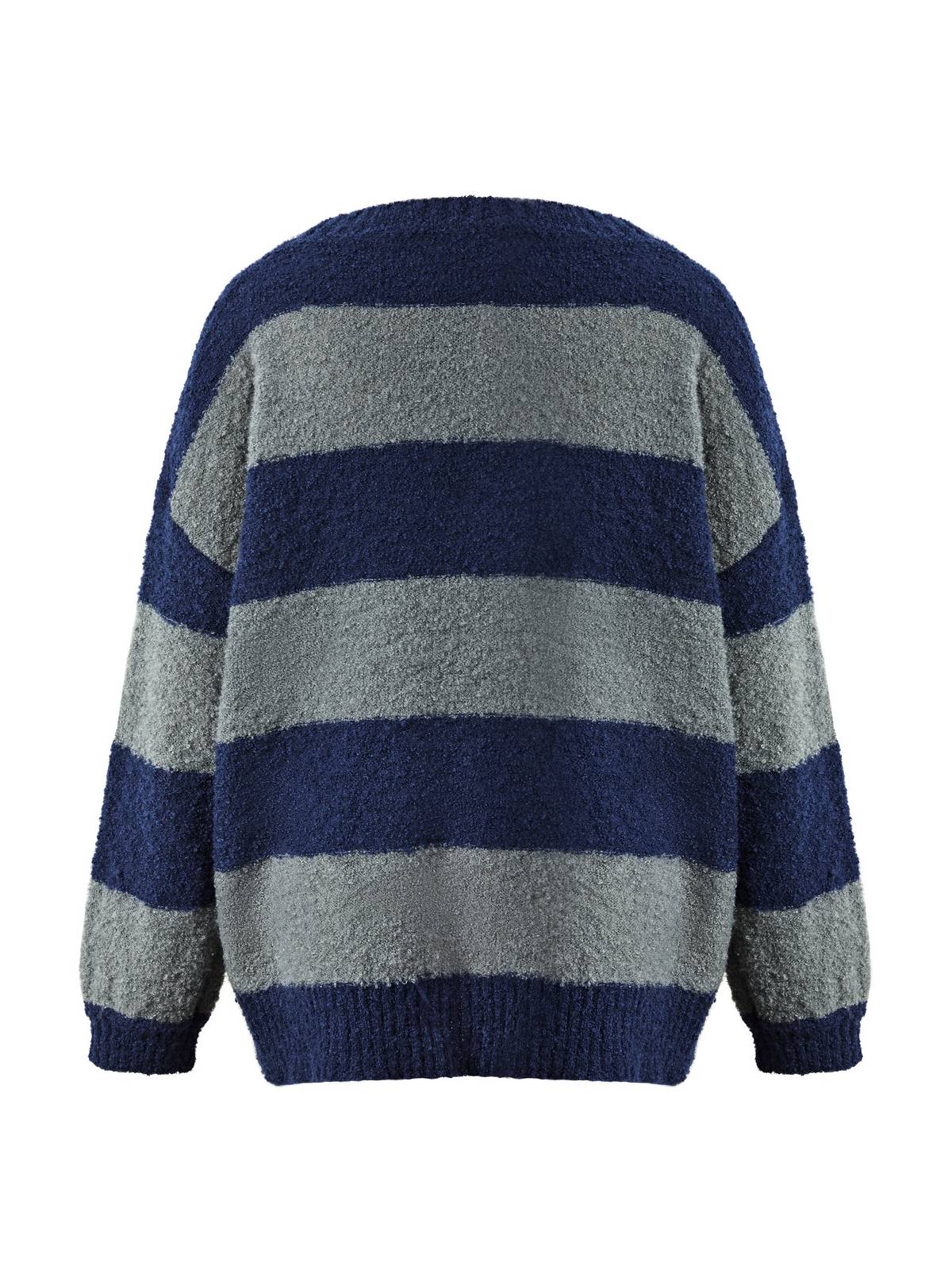 Oversized Stripe Pullover Sweater-7