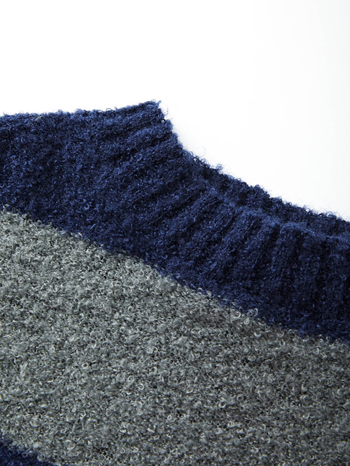 Oversized Stripe Pullover Sweater-8